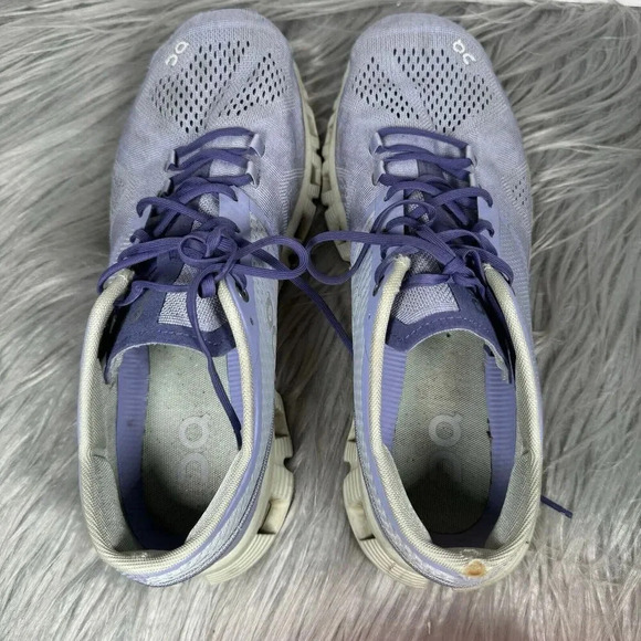 On Running Cloud X Size 10 Purple Lavender Athletic Sneakers - Picture 4 of 9